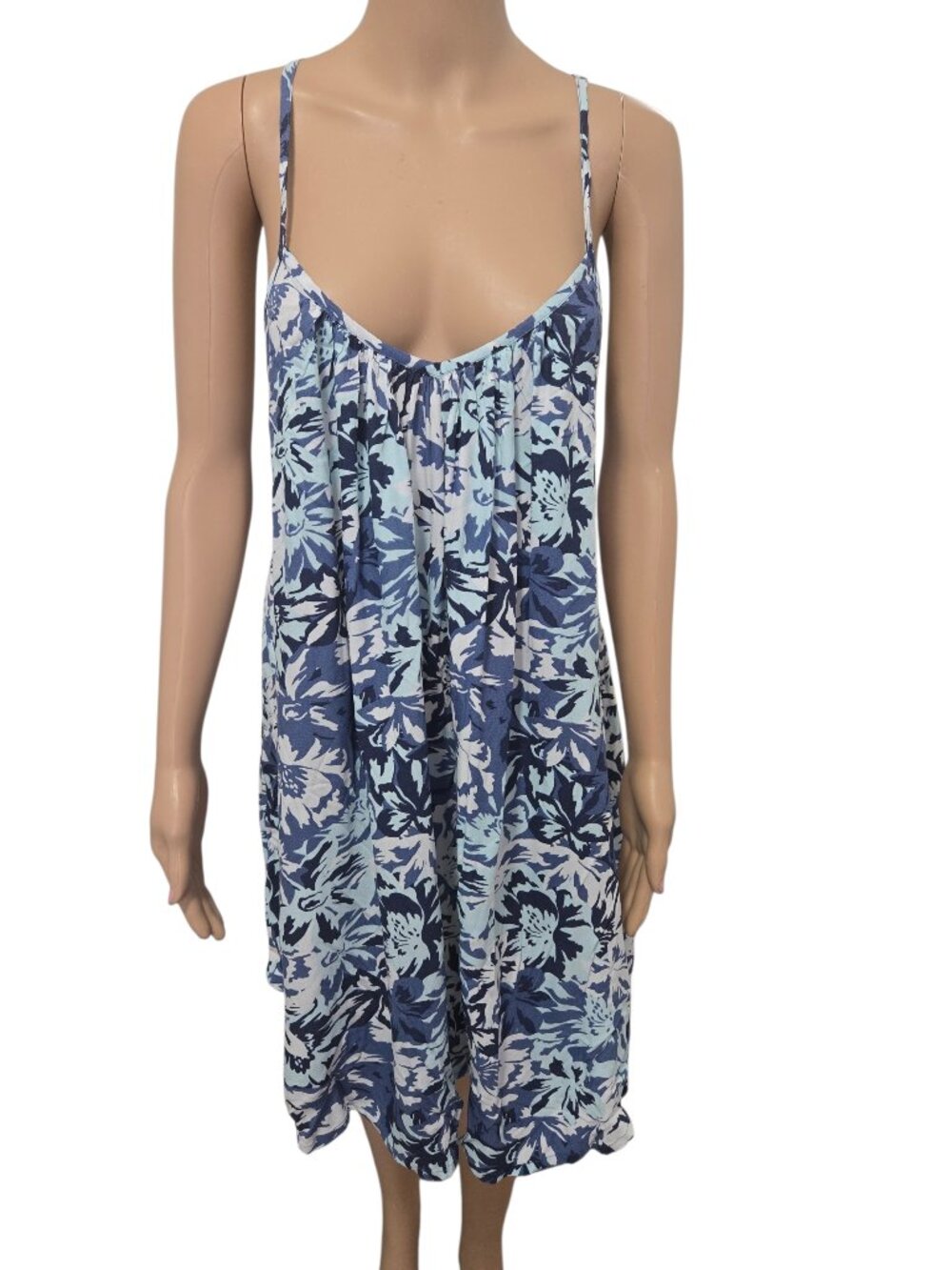 NWT ROXY Small blue floral PT Summer adventures swimsuit cover up beach trendy